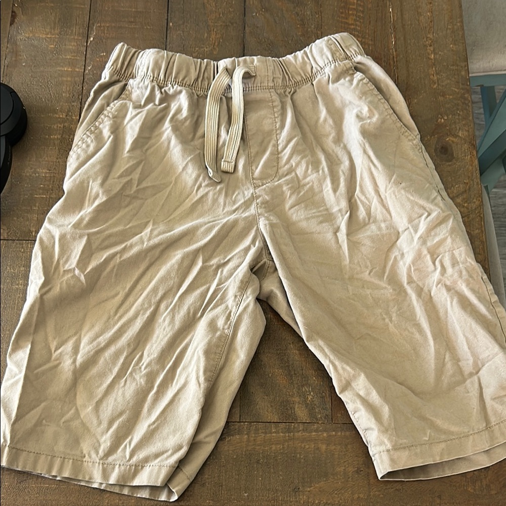 Wonder Nation Tan Shorts Lightweight Elastic Fit